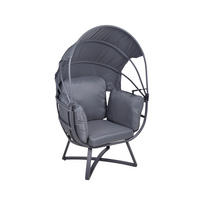 GARTEN-RELAXSESSEL 91/152/77 cm  - Anthrazit/Grau, Basics, Kunststoff/Textil (91/152/77cm) - Gardenson