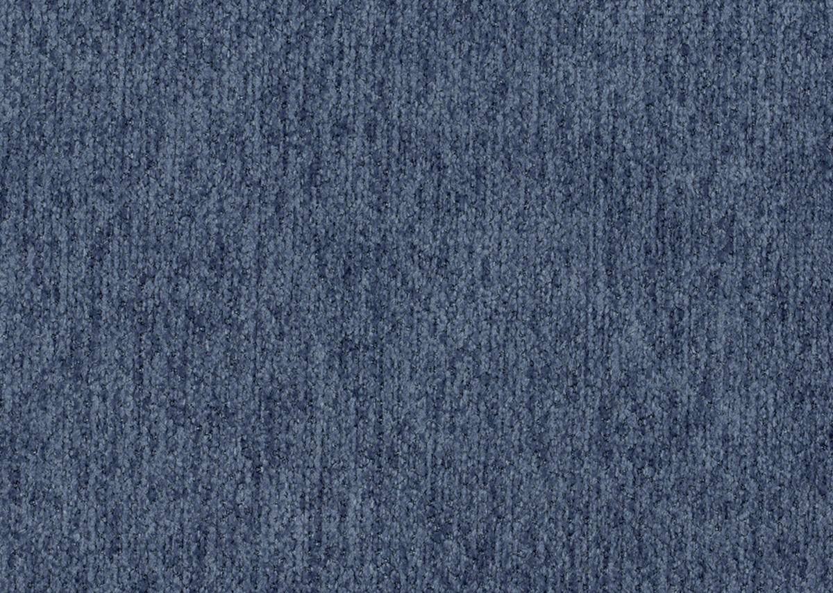 ECKSOFA in Chenille Blau  - Chromfarben/Blau, Design, Textil/Metall (323/222cm) - Beldomo Style