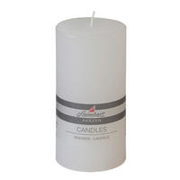 STUMPENKERZE  - Weiß, Basics (7,8/15cm) - Steinhart