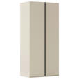 DREHTÜRENSCHRANK 101/223/61 cm,  in Champagner, 2-türig  - Champagner/Graphitfarben, Basics, Holzwerkstoff/Metall (101/223/61cm) - Novel