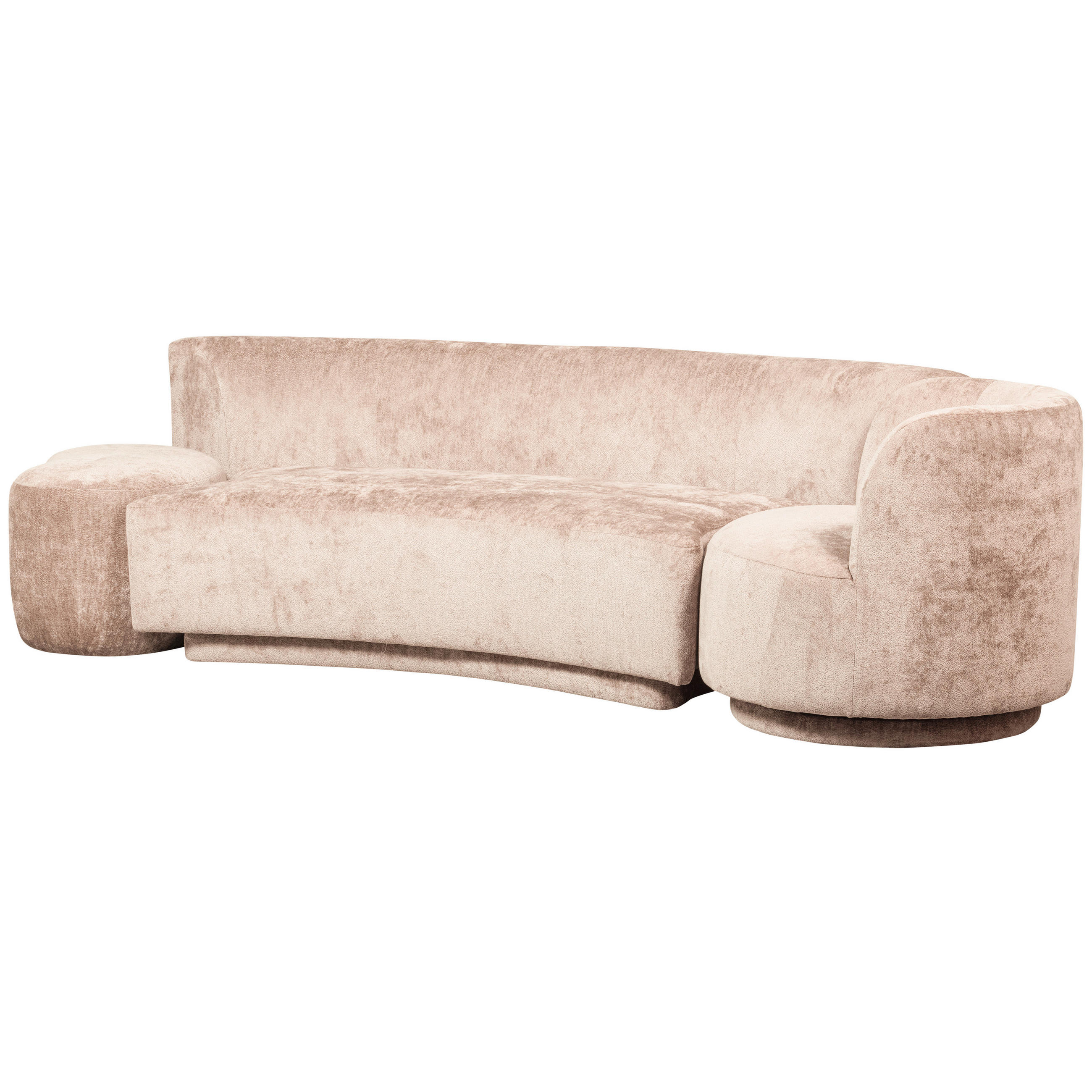 BIGSOFA Chenille Naturfarben  - Naturfarben, Design, Textil (270/72/97cm) - Livetastic