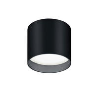 LED-DECKENLEUCHTE Dora 10/8,5 cm   - Schwarz, Design, Glas/Metall (10/8,5cm) - Helestra