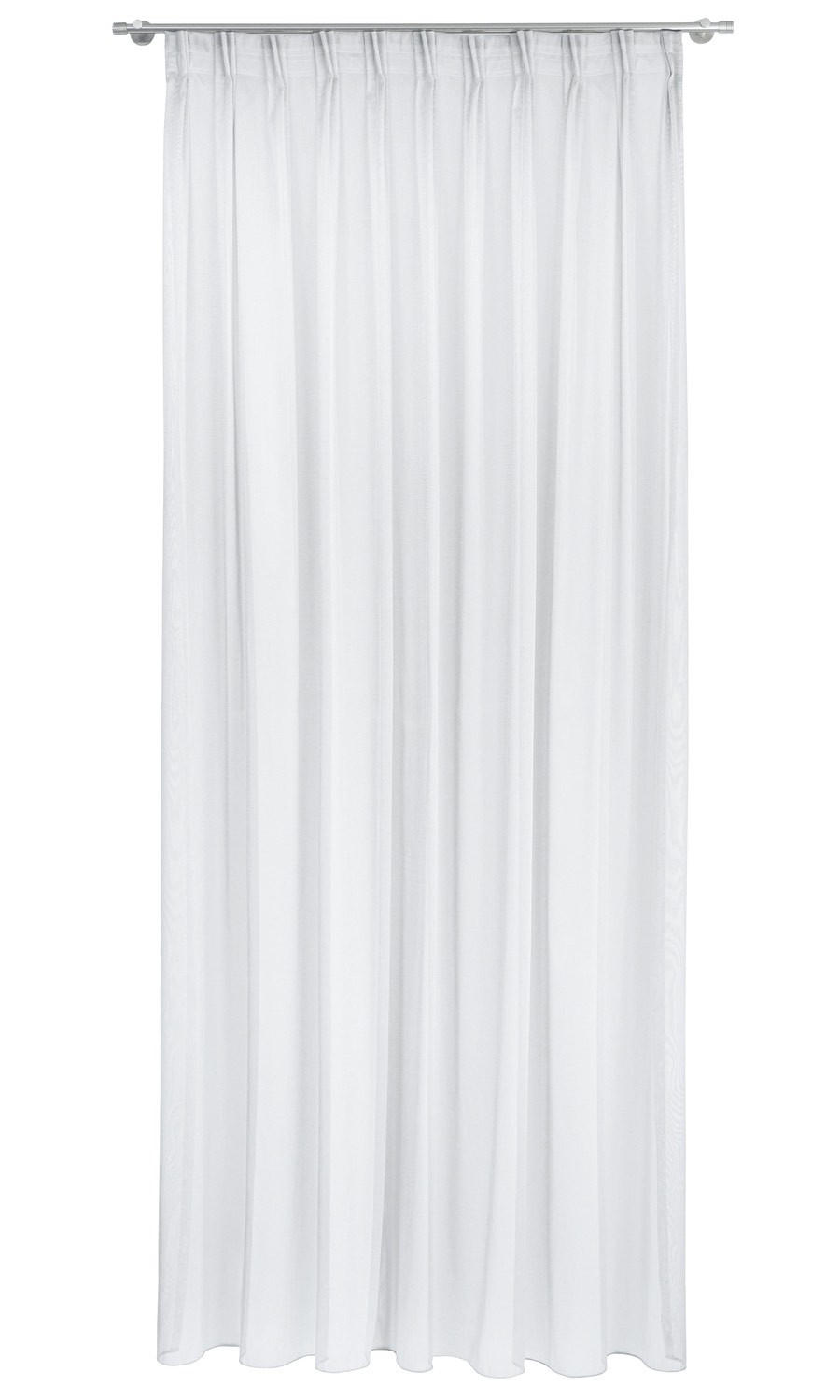 TKANINA ZA ZAVJESE bijela - bijela, Basics, tekstil (300cm)