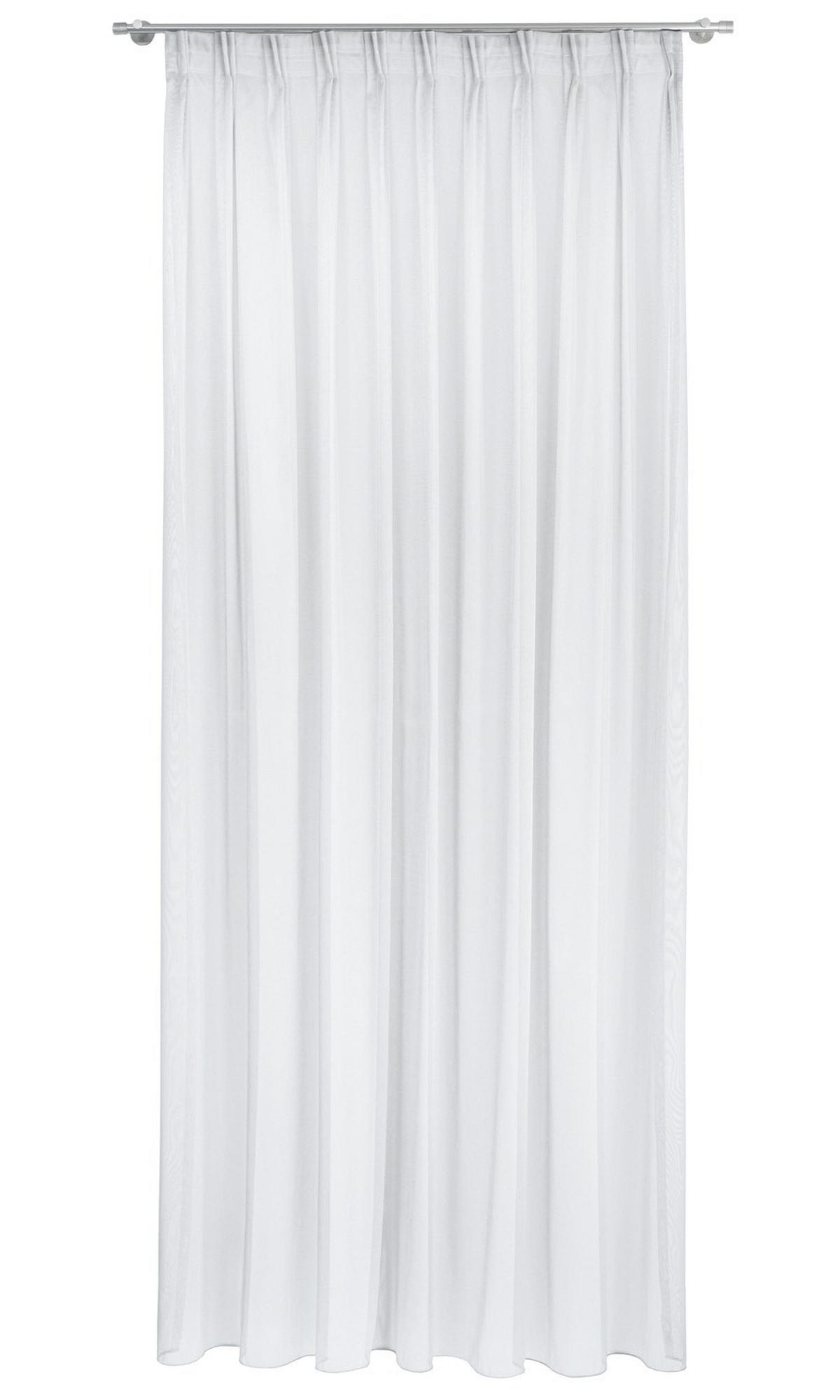 TKANINA ZA ZAVJESE bijela - bijela, Basics, tekstil (300cm)