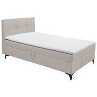 BOXBETT 120/200 cm  in Beige  - Beige, Basics, Holzwerkstoff/Textil (120/200cm) - Xora