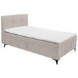 BOXBETT 120/200 cm  in Beige  - Beige, Basics, Holzwerkstoff/Textil (120/200cm) - Xora