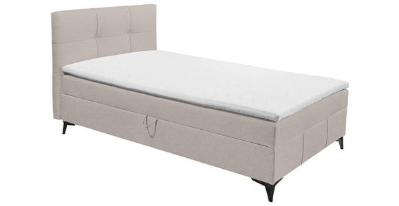 BOXBETT 120/200 cm  in Beige  - Beige, Basics, Holzwerkstoff/Textil (120/200cm) - Xora