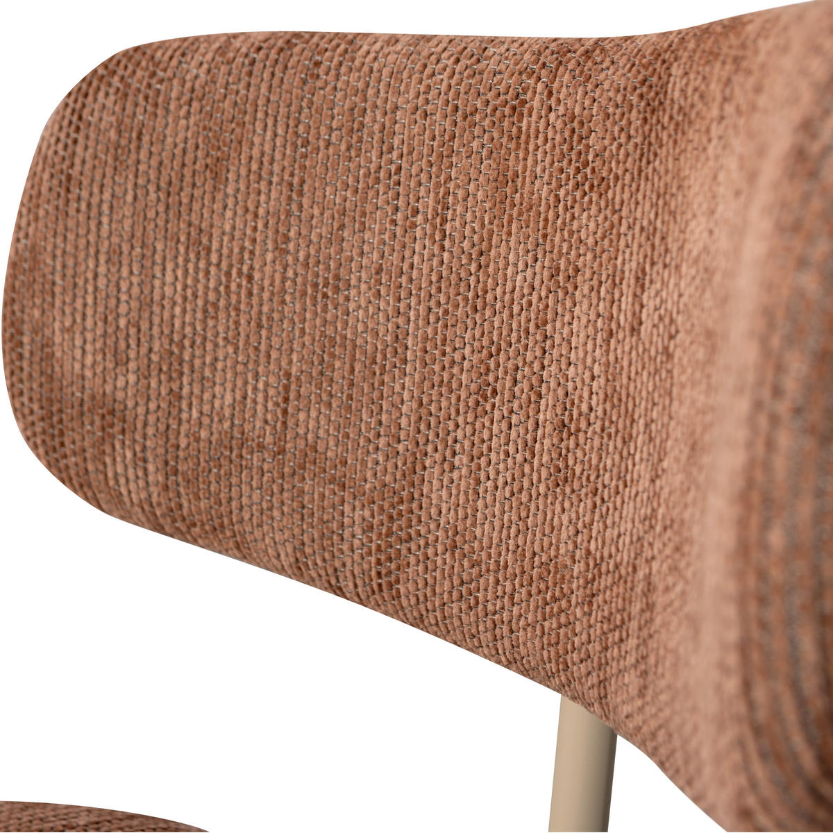 STUHL-SET 2 Stück  in Eisen Webstoff  - Beige/Braun, MODERN, Textil/Metall (48/75/53cm) - Livetastic