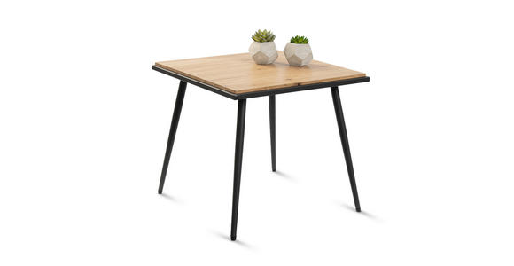 COUCHTISCH 50/50/45 cm quadratisch Eiche Artisan  - Anthrazit/Eiche Artisan, Design, Holzwerkstoff/Metall (50/50/45cm) - Xora