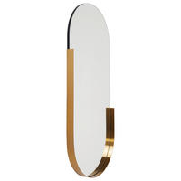 WANDSPIEGEL 50,2/114,4/5 cm  - Messingfarben/Goldfarben, Trend, Glas/Holzwerkstoff (50,2/114,4/5cm) - Lomoco