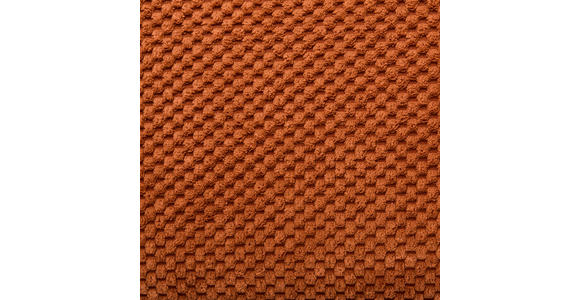 ECKSOFA Rostfarben Chenille  - Rostfarben/Schwarz, KONVENTIONELL, Textil/Metall (255/164cm) - Carryhome