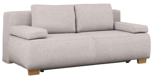 BOXSPRINGSOFA in Webstoff Naturfarben  - Naturfarben, MODERN, Holz/Textil (205/93/108cm) - Venda