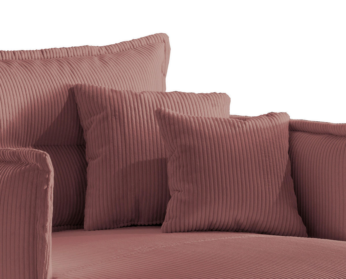 XXL-SESSEL - Rot/Schwarz, MODERN, Textil/Metall (111/101/167cm) - Livetastic