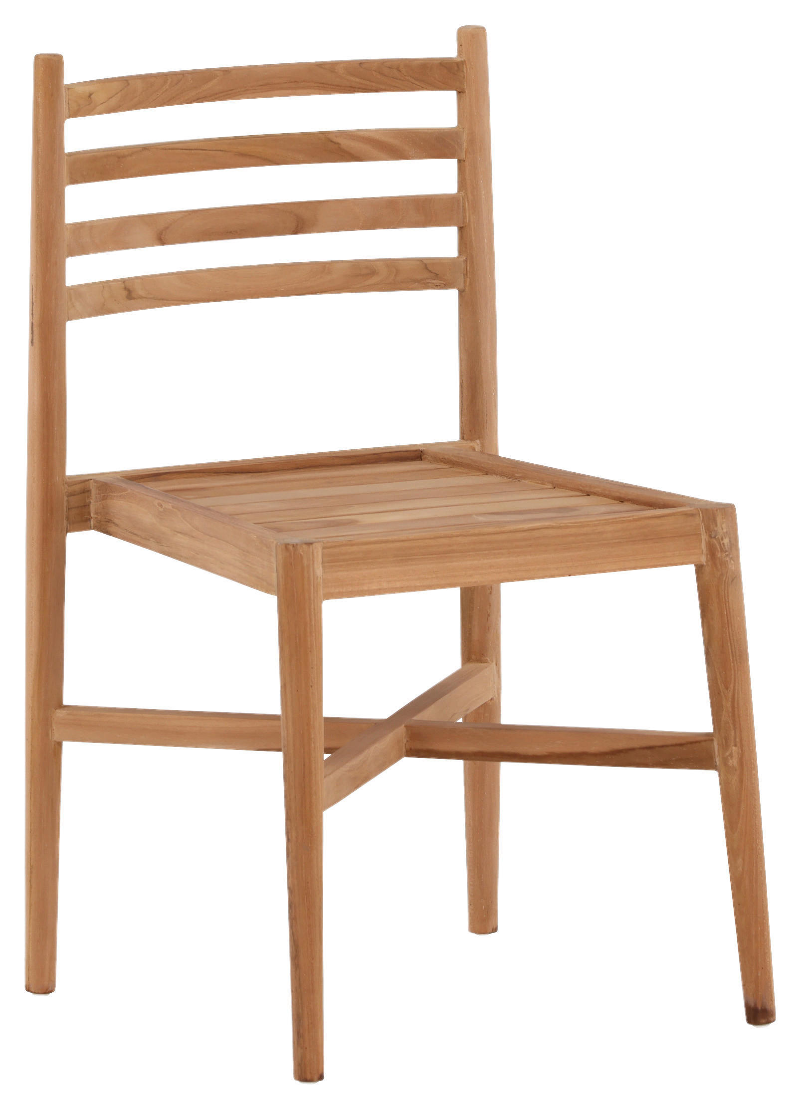STAPELSESSEL Teakholz Teakfarben  - Teakfarben, KONVENTIONELL, Holz (50/81/52cm) - Gardenson