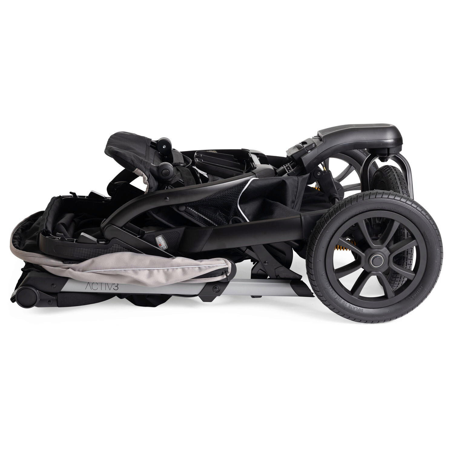 BUGGY  - Haselnussfarben, Basics, Textil/Metall (64/116/121,5/102/113cm) - Chicco