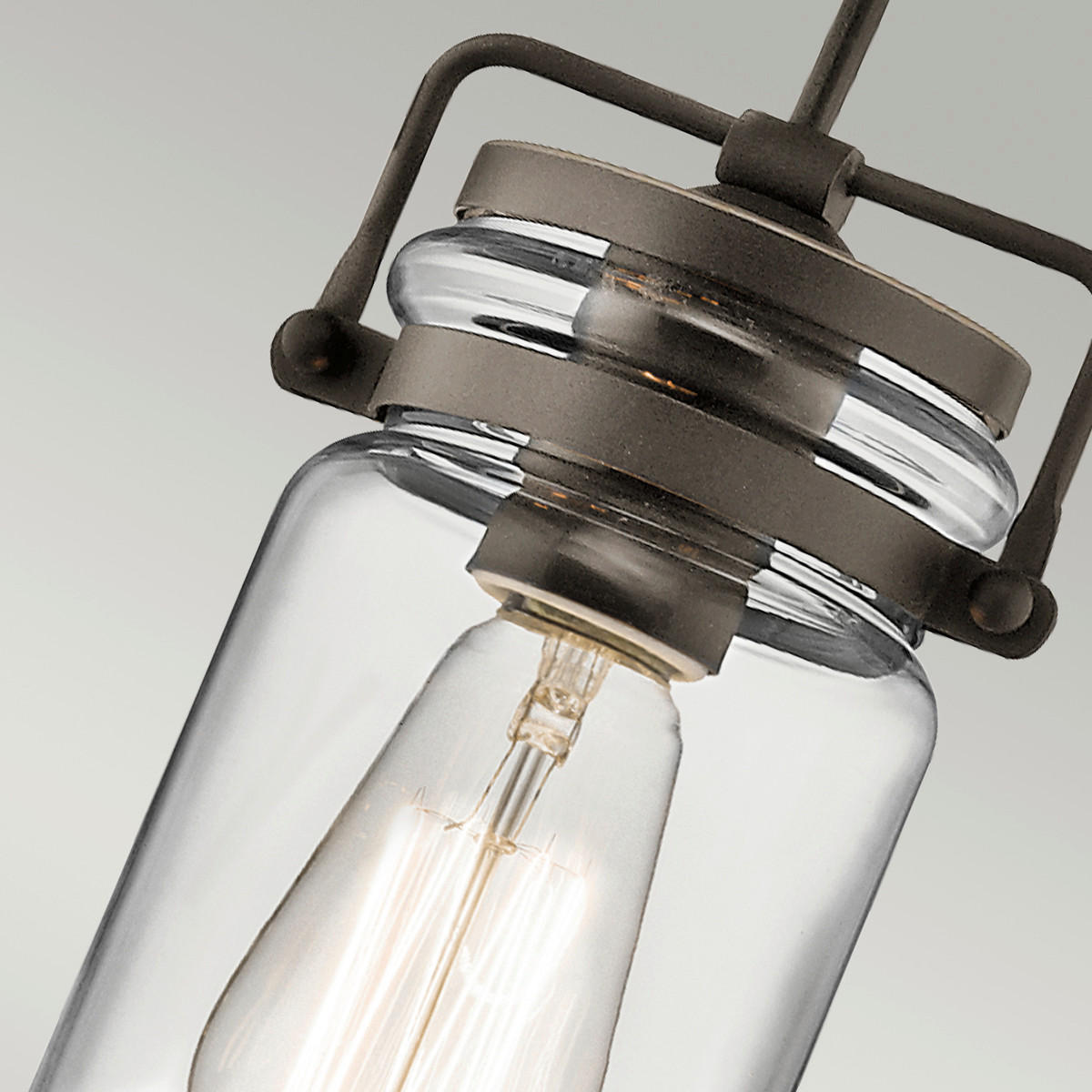 HÄNGELEUCHTE 12/25.3 cm  - Bronzefarben, LIFESTYLE, Glas/Metall (12/25.3cm) - Elstead Lighting