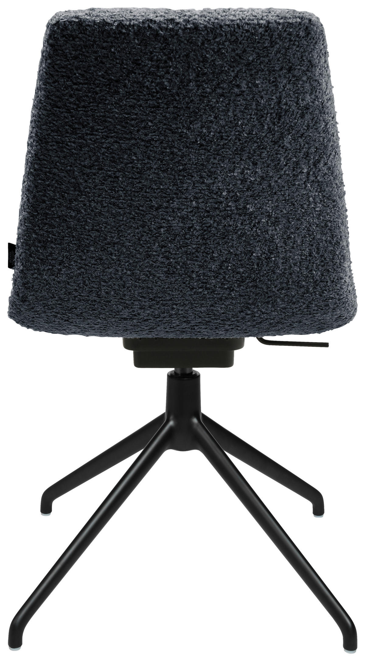 STUHL  in Aluminium Bouclé  - Dunkelgrau/Schwarz, Design, Textil/Metall (46/81,5-84,5/55cm) - Johann Jakob