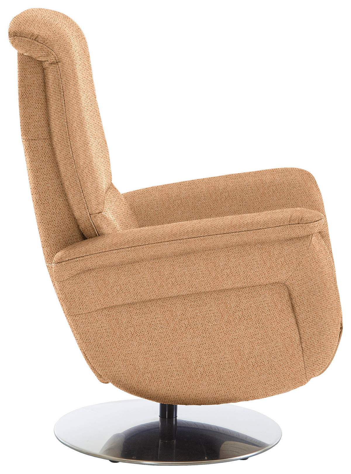 RELAXSESSEL Textil Gelb  - Edelstahlfarben/Gelb, Konventionell, Textil/Metall (79/112/94cm) - Beldomo Premium