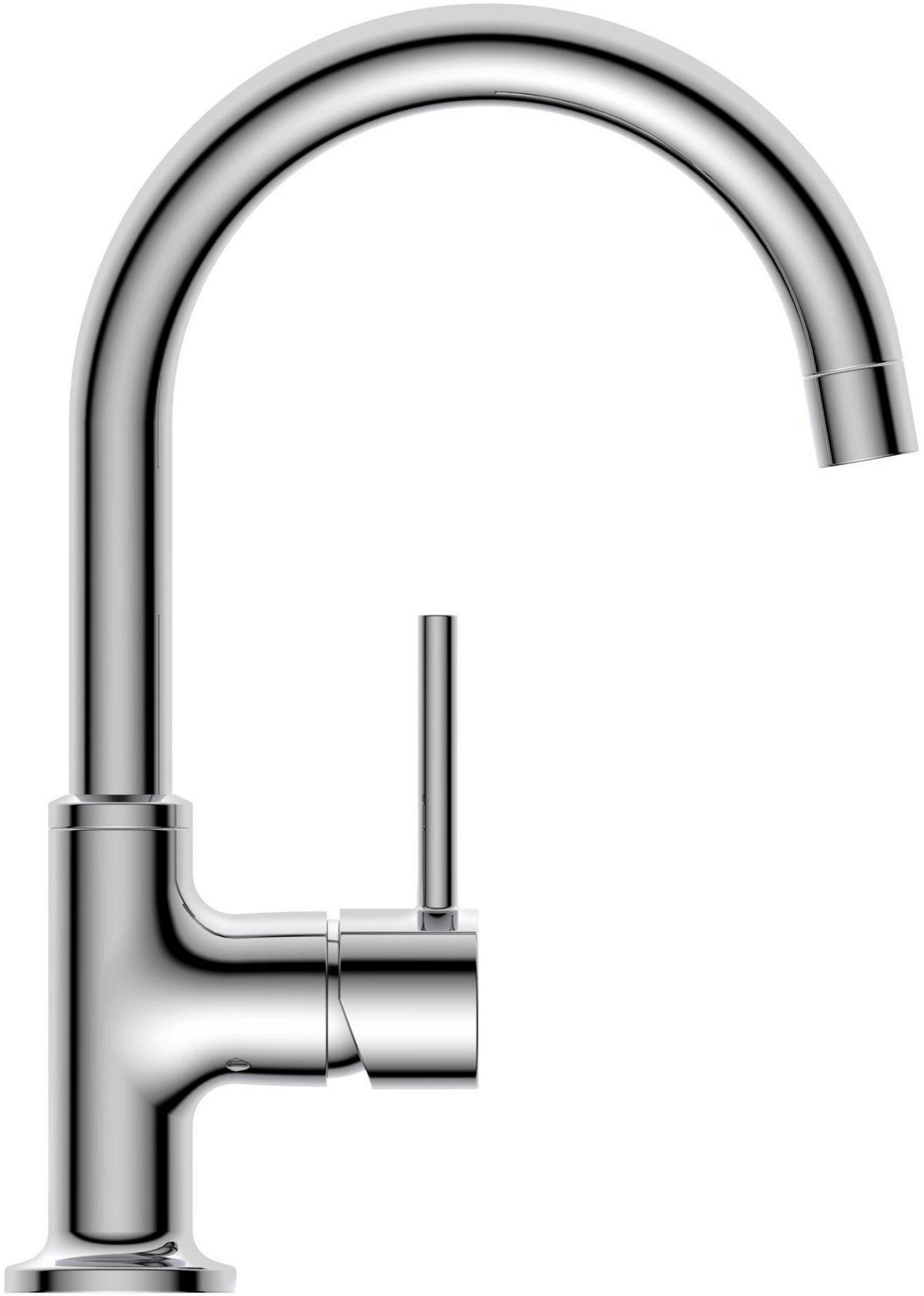 WASCHTISCHARMATUR 4,5/25,0/17,0 cm  - Chromfarben, Basics, Metall (4,5/25,0/17,0cm)