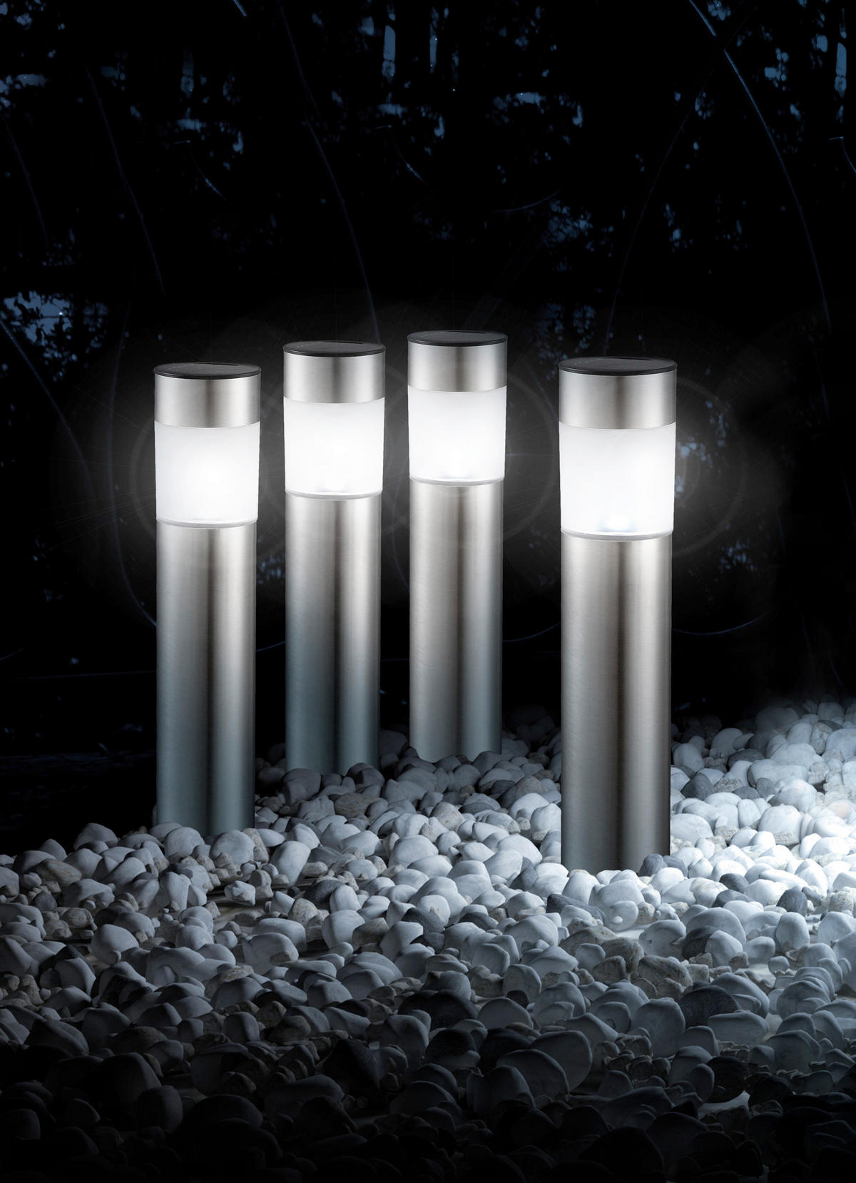 SOLÁRNÍ SVÍTIDLO 6.5/6.5/38 cm - Design, kov/plast (6.5/6.5/38cm) - Globo