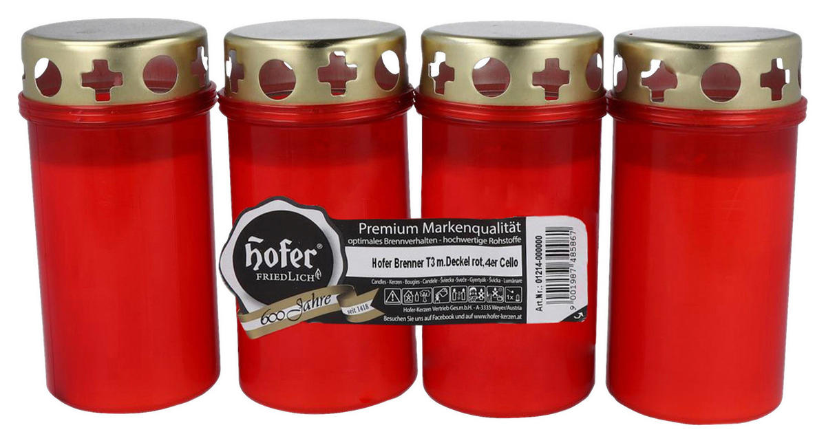 GRABLICHT - Rot, Basics, Kunststoff (24/6/125cm)