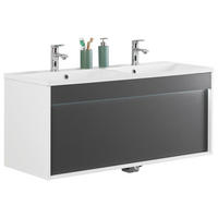 WASCHTISCHKOMBI 120 cm  - Anthrazit/Weiß, KONVENTIONELL, Holzwerkstoff/Stein (120cm) - Voleo
