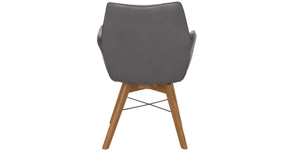 ARMLEHNSTUHL drehbar in Flachgewebe - Wildeiche/Eichefarben, Design, Holz/Textil (61/87/63cm) - Waldwelt