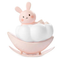 DĚTSKÁ STOLNÍ LAMPIČKA, 11/6.5/12.5 cm - bílá/světle růžová, Basics, plast (11/6.5/12.5cm)