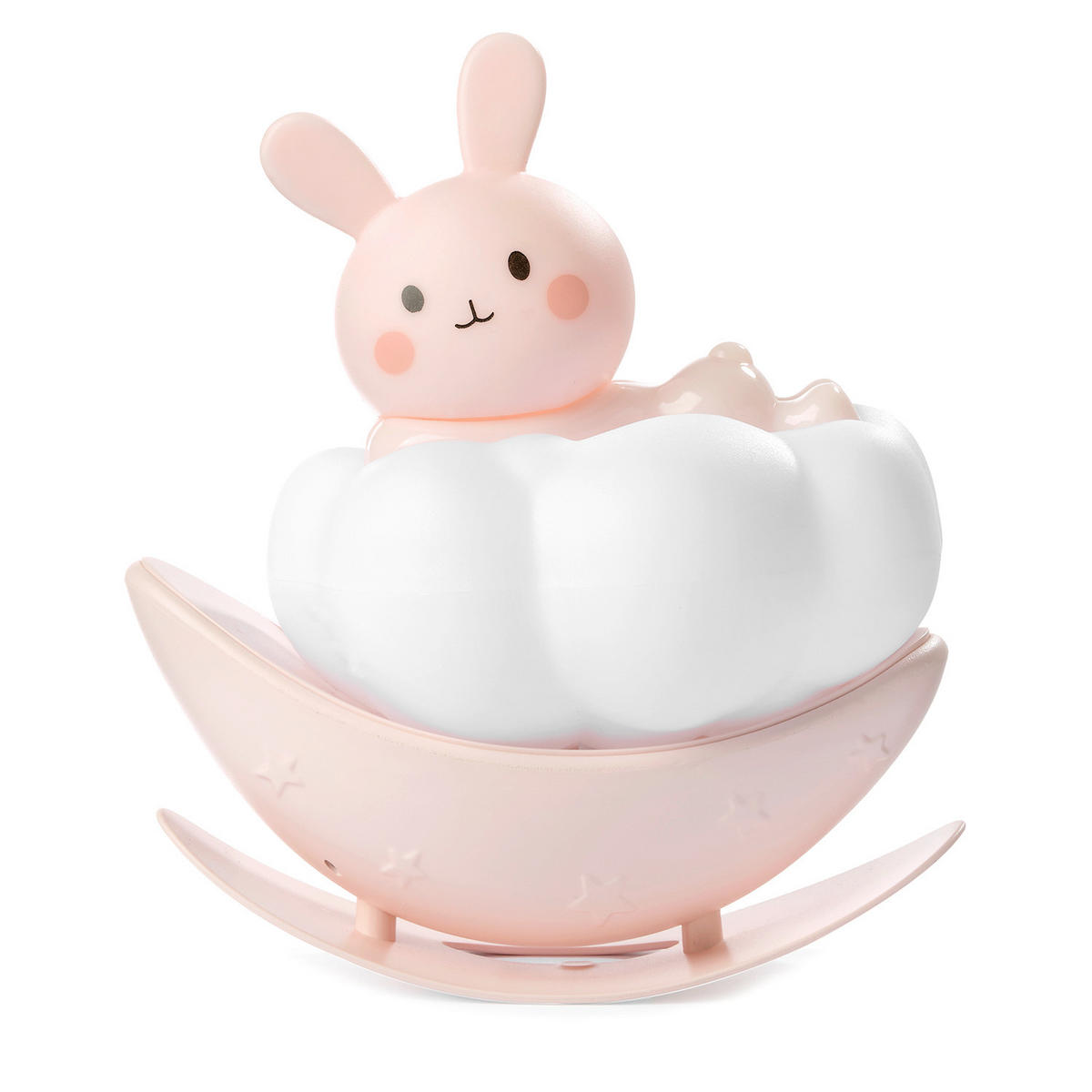 DĚTSKÁ STOLNÍ LAMPIČKA, 11/6.5/12.5 cm - bílá/světle růžová, Basics, plast (11/6.5/12.5cm)