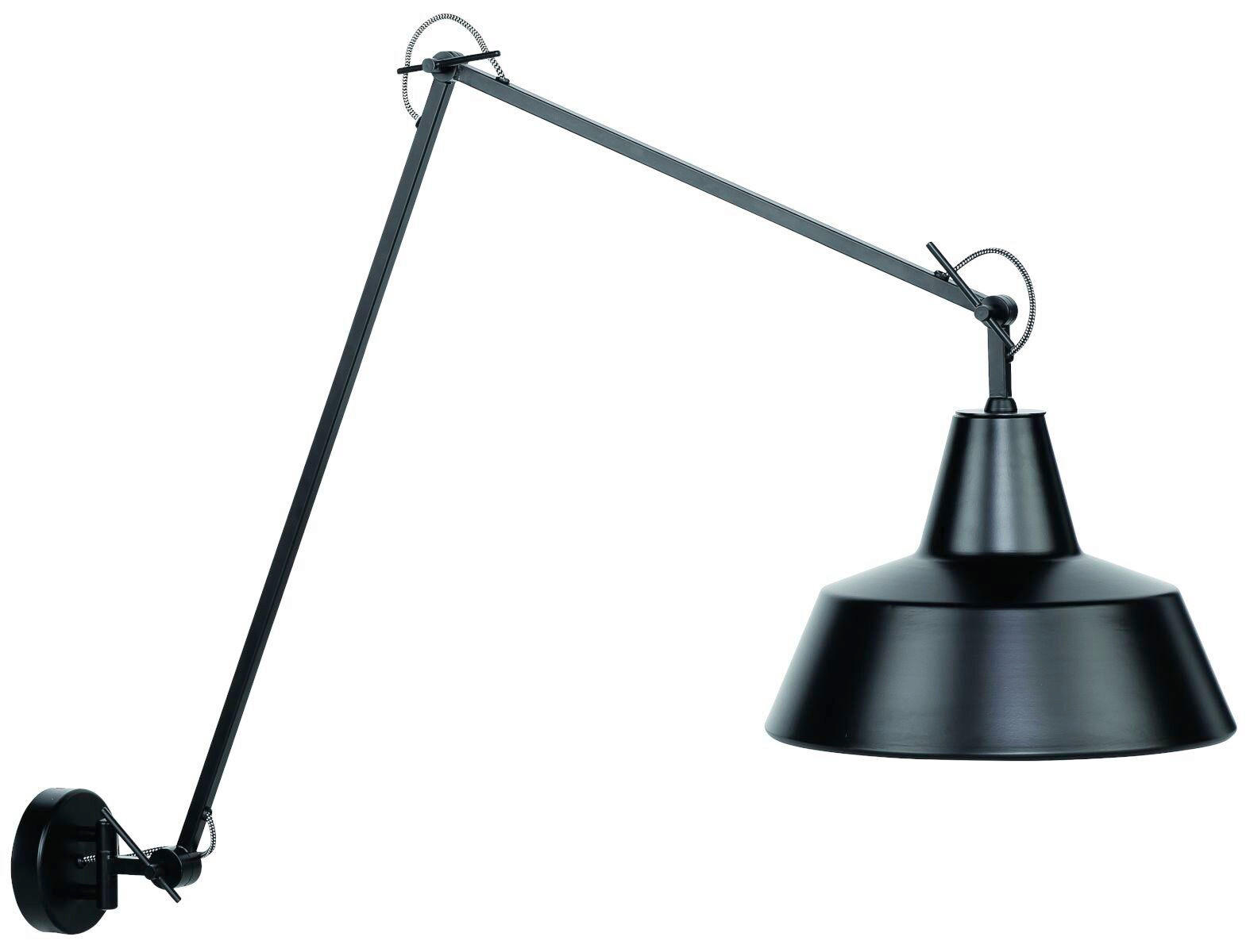 VÄGGLAMPA Chicago 36/130 cm   - svart, Design, metall (36/130cm) - It's about Romi