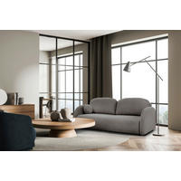 SCHLAFSOFA ROMA  mit Struktur Hellbraun  - Hellbraun/Schwarz, Design, Textil (230/90/105cm) - MID.YOU