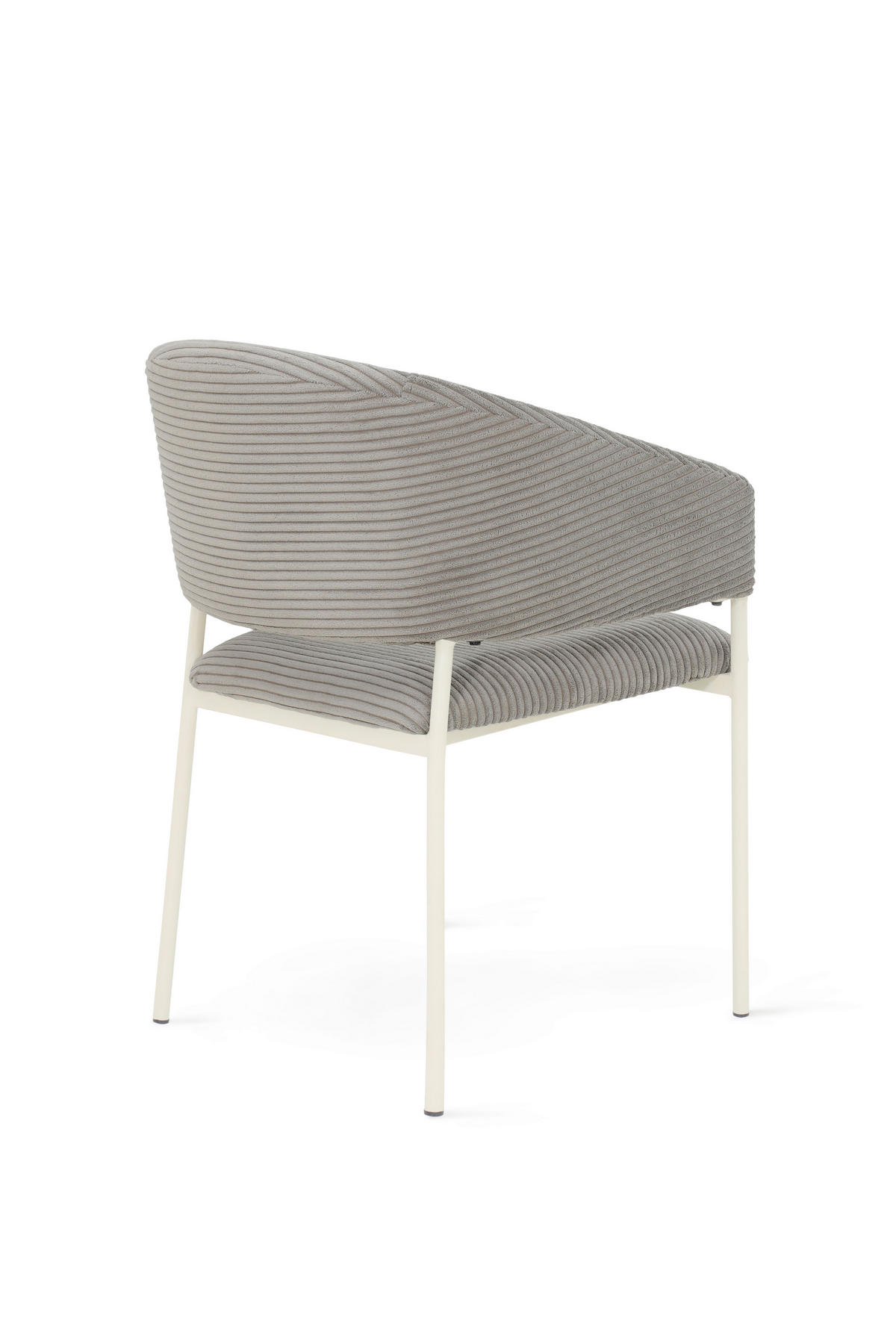 ARMLEHNSTUHL  in Stahl Cord  - Schlammfarben/Weiß, Basics, Textil/Metall (51/81,5/57,5cm) - Tom Tailor