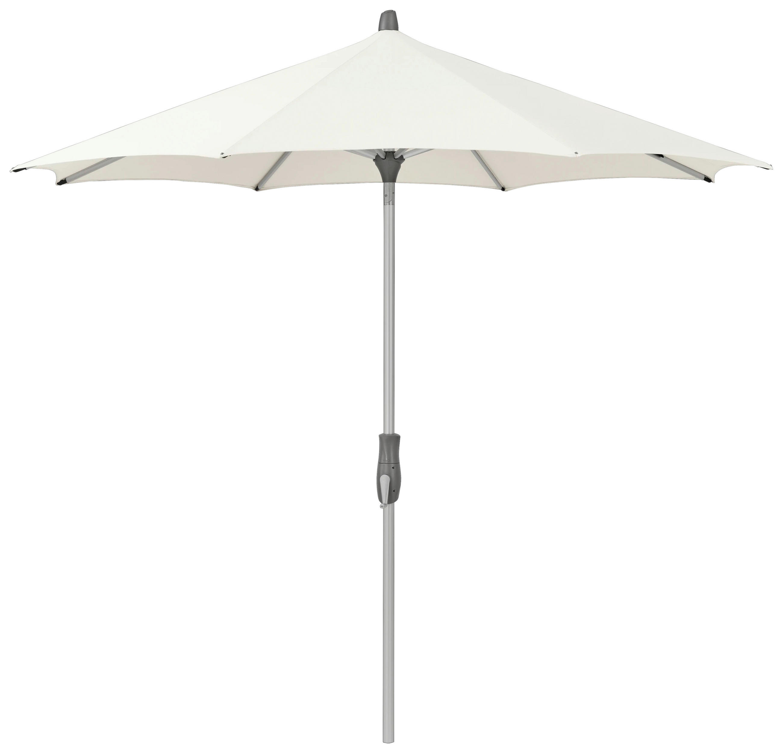 SONNENSCHIRM 330 cm Ecru  - Ecru/Weiß, KONVENTIONELL, Textil/Metall (330/330cm) - Glatz