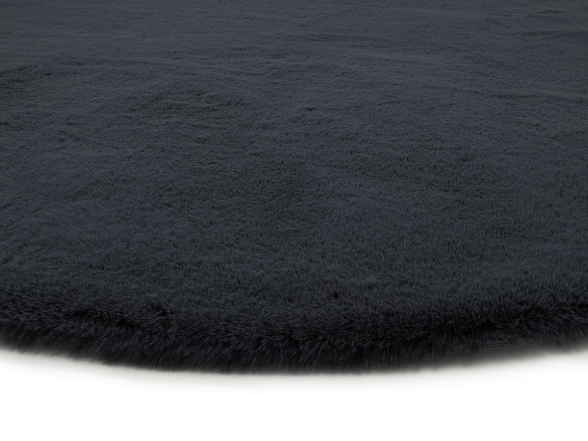 HOCHFLORTEPPICH 80 cm Silky Haven Dunkelgrau  - Dunkelgrau, Basics, Textil (80cm)