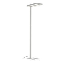 LED-OFFICE STEHLEUCHTE  61/195/28 cm   - Klar/Silberfarben, KONVENTIONELL, Kunststoff/Metall (61/195/28cm) - Novel