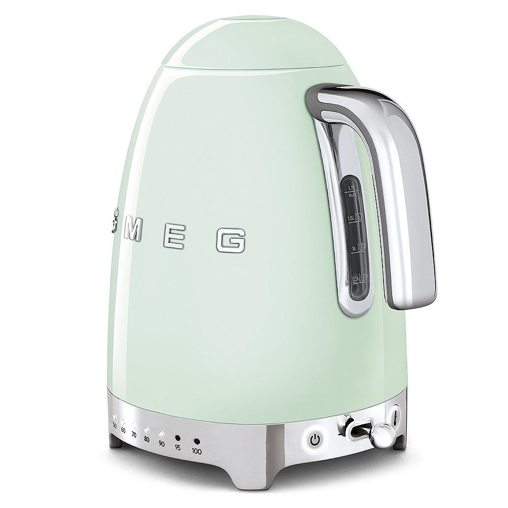 WASSERKOCHER 1.7 l  - Pastellgrün, Basics, Metall (22,6/24,8/17,1cm) - SMEG