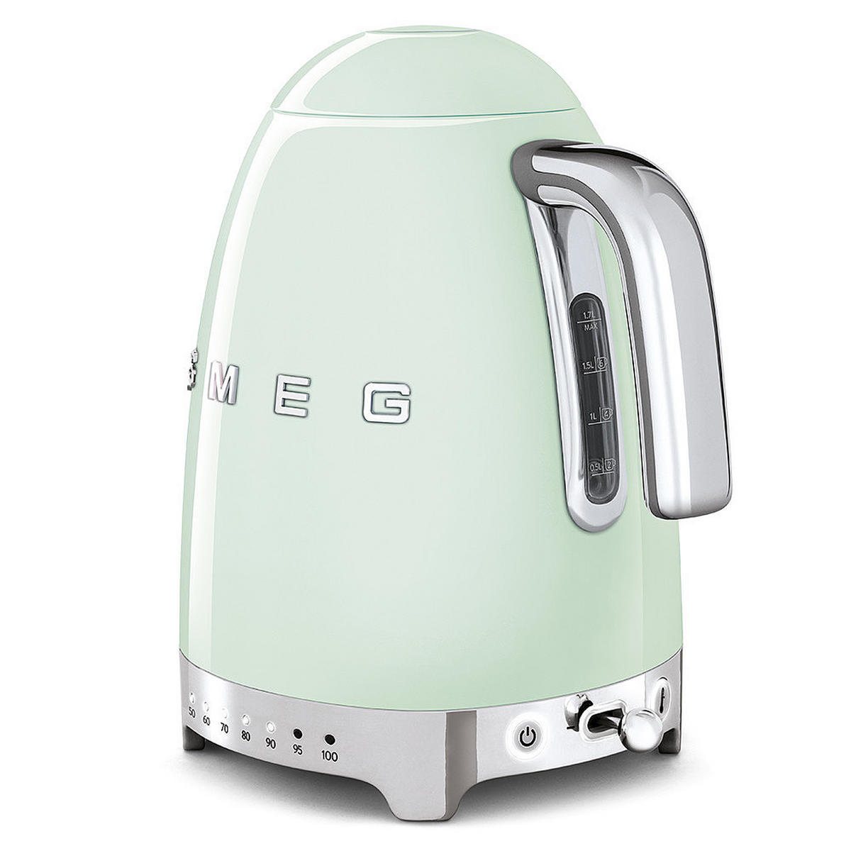 WASSERKOCHER 1.7 l  - Pastellgrün, Basics, Metall (22,6/24,8/17,1cm) - SMEG