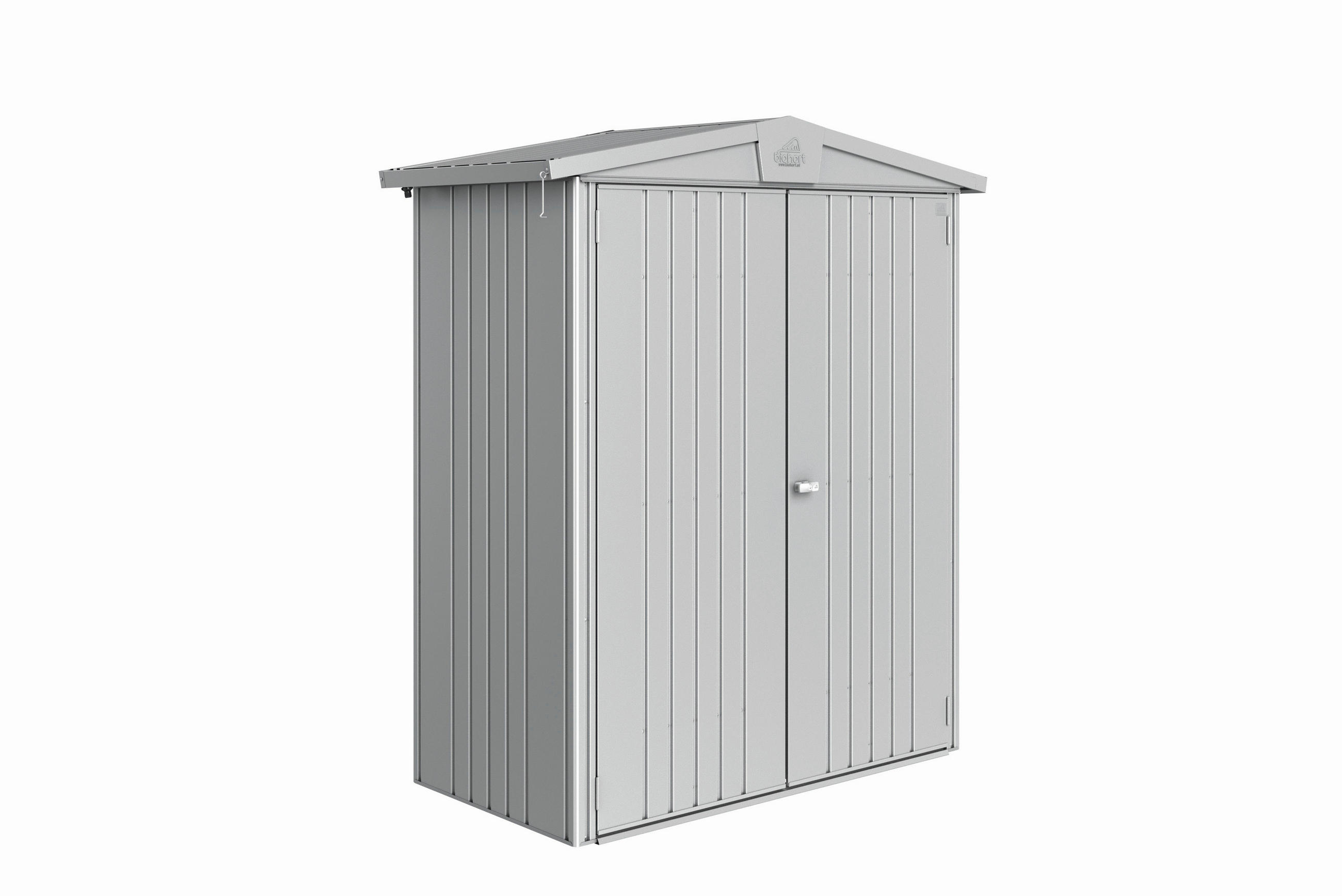 GERÄTEHAUS 172/196/84 cm  - Silberfarben, Basics, Metall (172/196/84cm) - Biohort