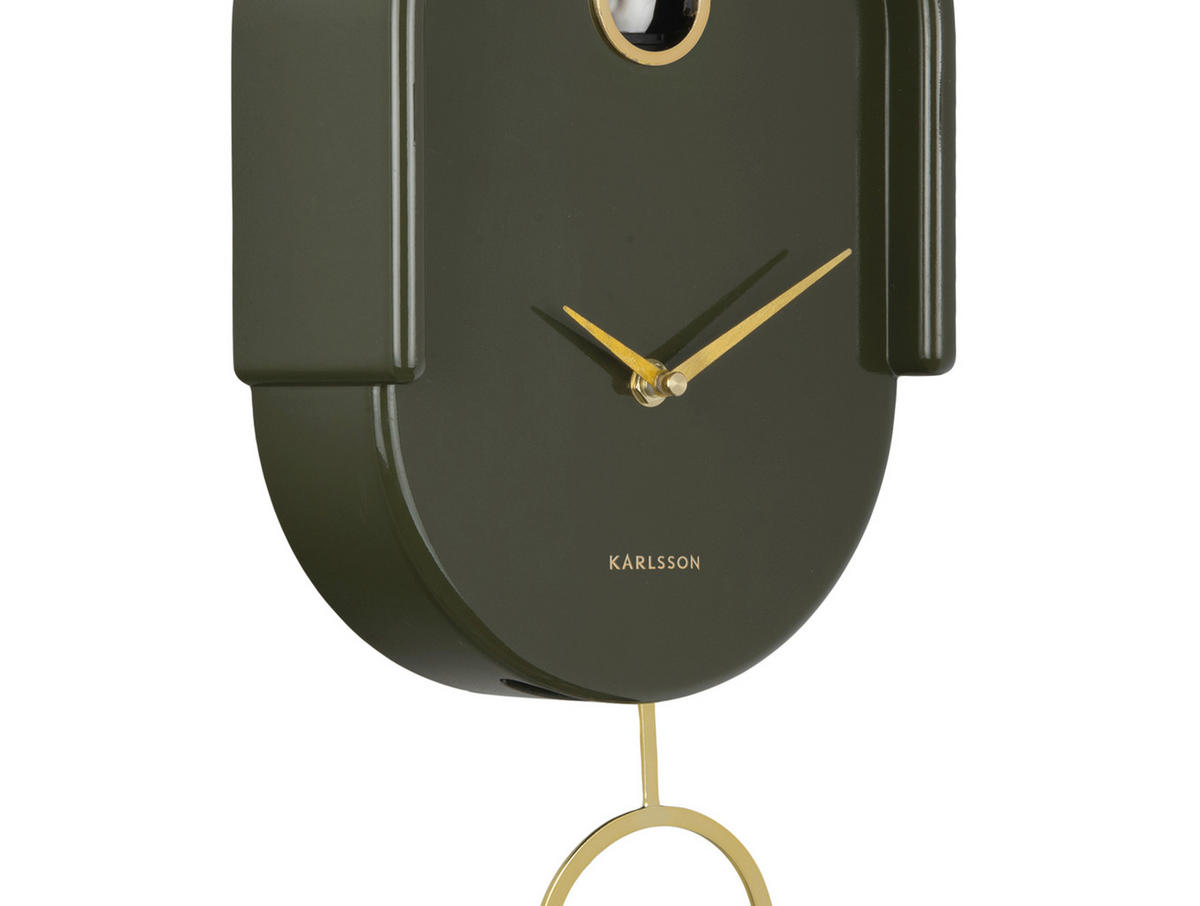 WANDUHR  Smaragdgrün  - Smaragdgrün, Basics, Kunststoff (42/20cm) - Karlsson