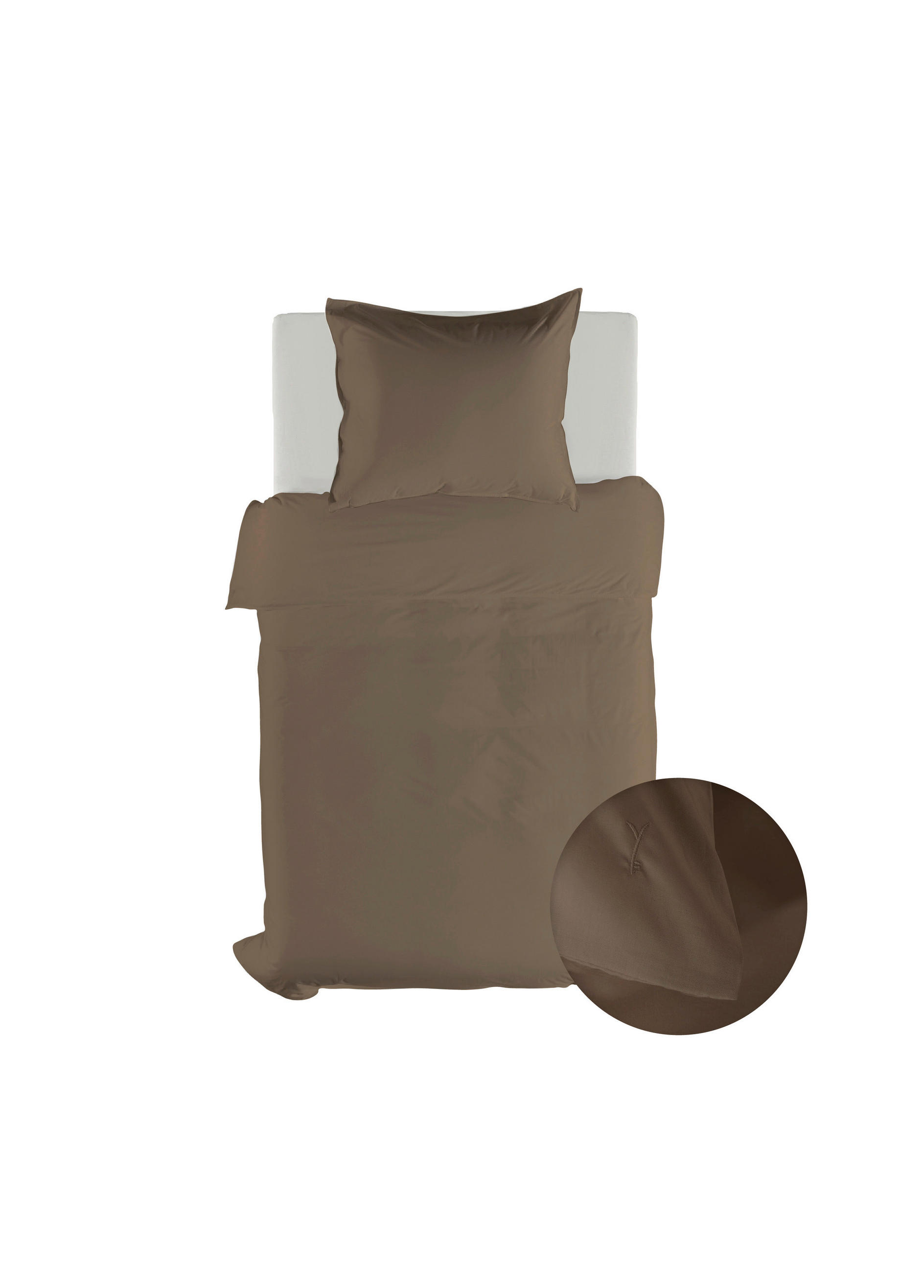 BETTWÄSCHE Suite-Mumbai Perkal 155/220 cm  - Taupe, Basics, Textil (155/220cm)
