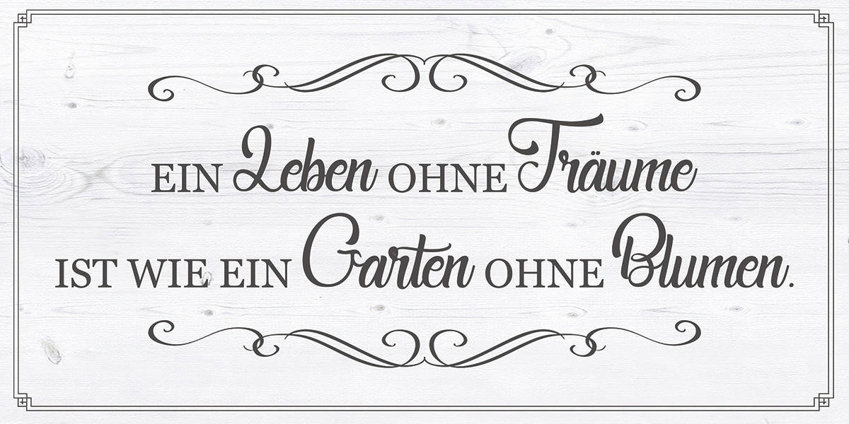 DEKOPANEEL Text 20/40 cm  - Multicolor, Basics, Holz (20/40cm) - Euroart
