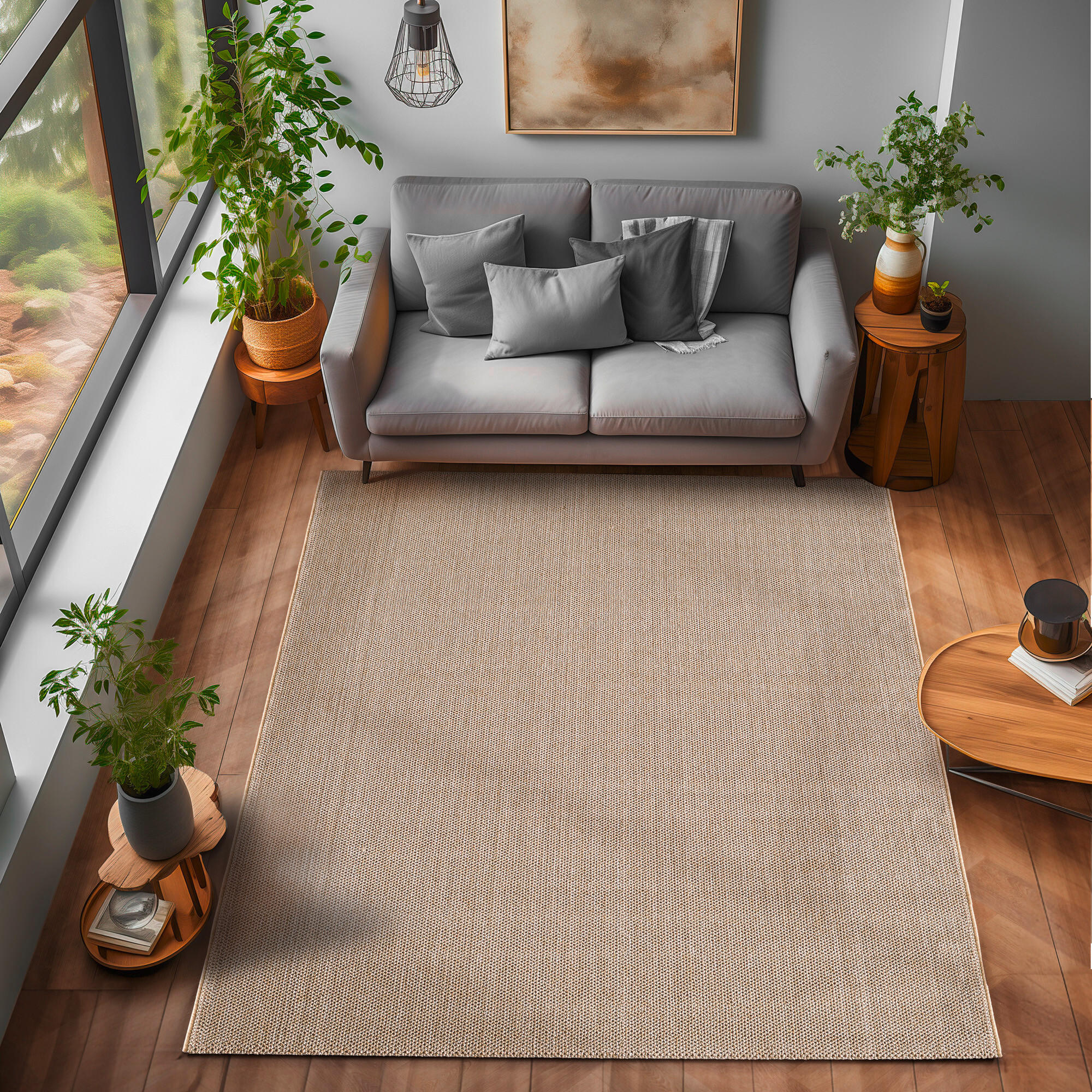 WEBTEPPICH 280/370 cm LOOM Beige  - Beige, Basics, Textil (280/370cm) - Novel