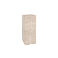 MASĂ AUXILIARĂ in lemn, material pe bază de lemn  - alb/culoare natur, Basics, lemn/material pe bază de lemn (28/70/28cm) - Ambia Home