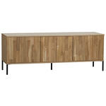LOWBOARD  in 150/56/44 cm  - Eichefarben/Hellgrau, Design, Holz/Holzwerkstoff (150/56/44cm) - Ambia Home