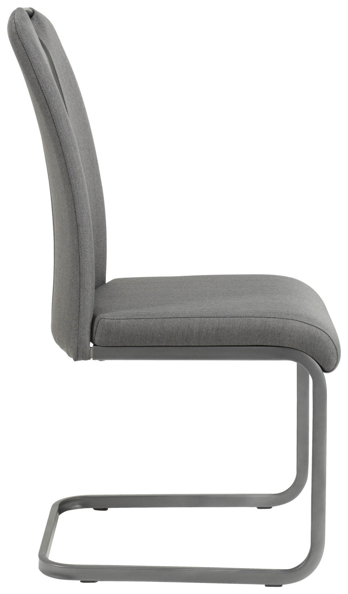 SCHWINGSTUHL-SET 2 Stück  in Stahl Webstoff  - Anthrazit/Grau, MODERN, Textil/Metall (43/98/56cm) - MID.YOU