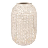 VASE  - Beige, Design, Keramik (16/25.5/16cm)