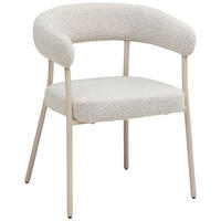 ARMLEHNSTUHL   Webstoff  - Creme/Grau, MODERN, Textil/Metall (60/75/55cm) - MID.YOU