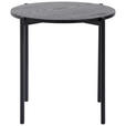 BEISTELLTISCH 43/43/40 cm Schwarz rund  - Schwarz, Trend, Holzwerkstoff/Metall (43/43/40cm) - Carryhome