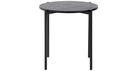 BEISTELLTISCH 43/43/40 cm Schwarz rund  - Schwarz, Trend, Holzwerkstoff/Metall (43/43/40cm) - Carryhome