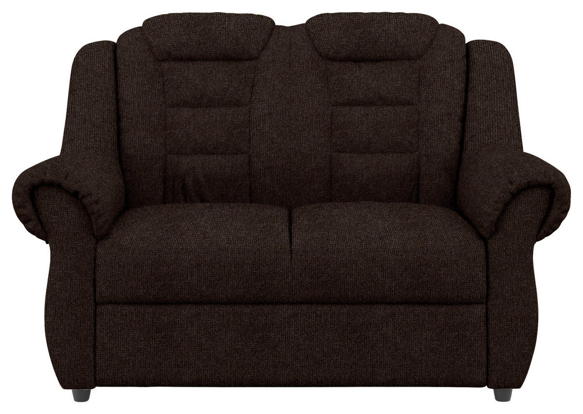 SITZGARNITUR Chenille Braun  - Schwarz/Braun, KONVENTIONELL, Kunststoff/Textil - Livetastic